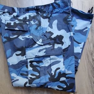 Men's camo cargo battle dress pants